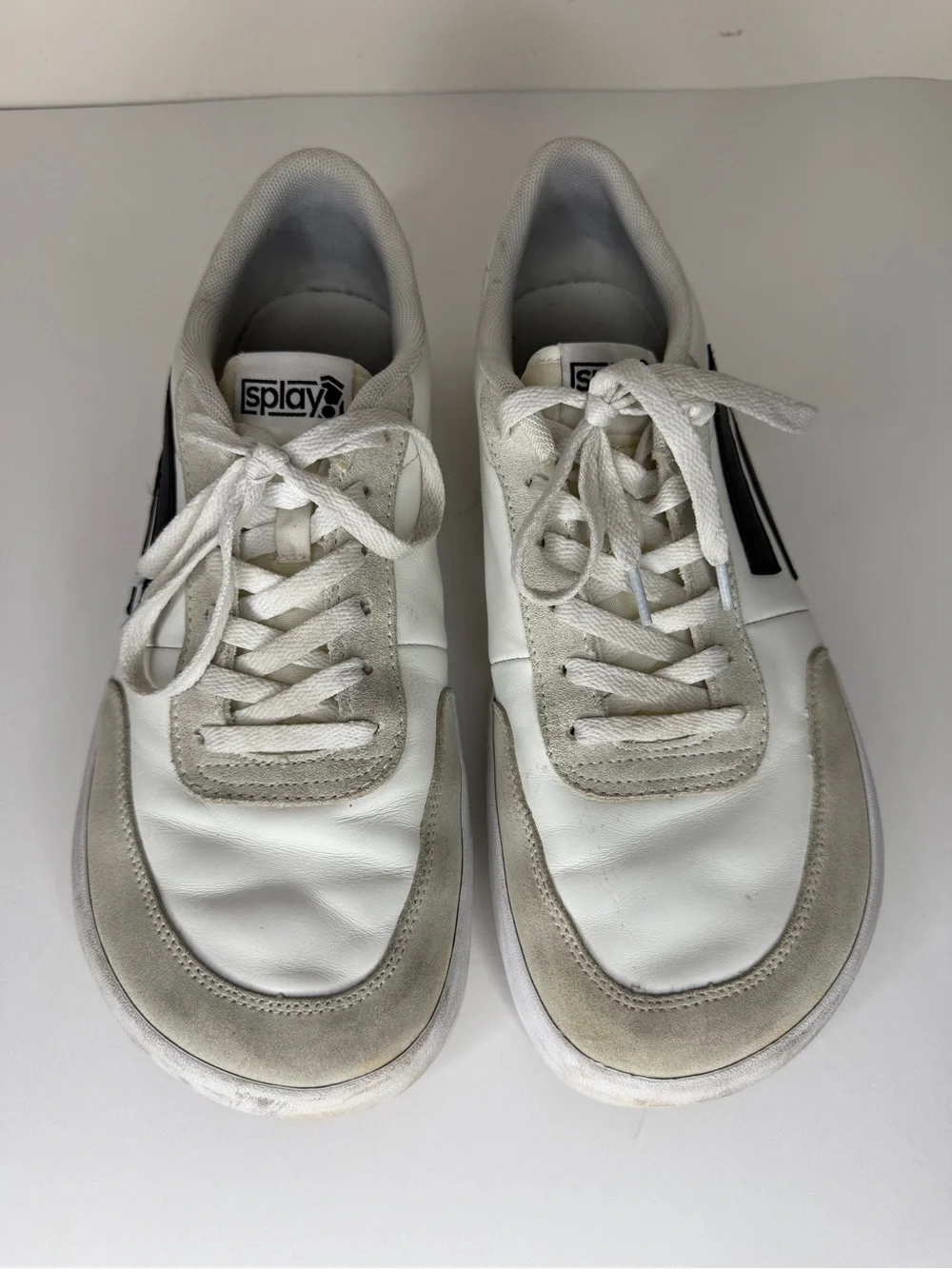Splay Shoes 101 Graphite Lace Up Low Top Sneakers Retro Barefoot Mens Size 11